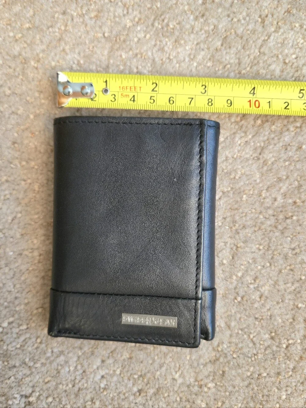 Swiss Gear Tri-fold Wallet Black Leather